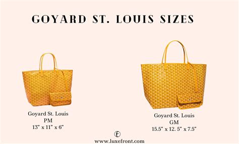 goyard st louis sizes